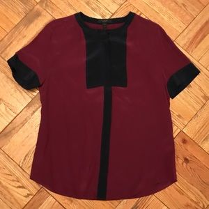 Brand New J Crew Short Sleeve Blouse